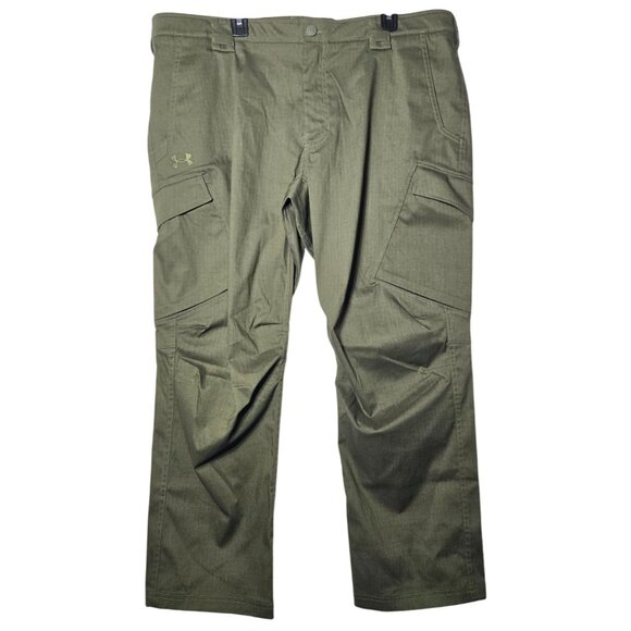 Under Armour UA Storm Mens Green Enduro Elite Cargo Pants 42/30 Tactical Ripstop - Picture 1 of 11